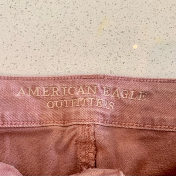 American eagles denim shorts rust color size 2 stretch - Picture 6 of 7